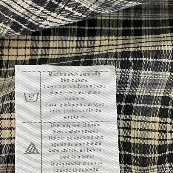 Carhartt Shirt Men's Large Tan Plaid Peral Snap Long Sleeve Button Front Outdoor - Picture 7 of 11